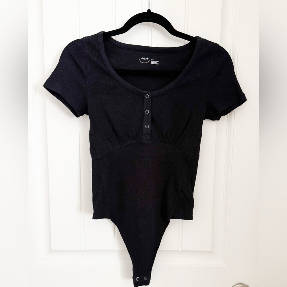 Aerie - Black ribbed bodysuit